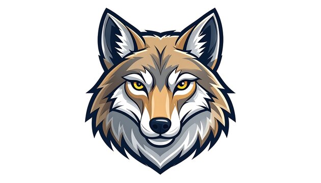 Vector illustration of a wolf's head