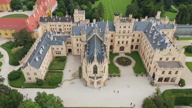 Lednice Palace Front View, Czech Republic