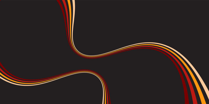 Vintage Striped Backgrounds, Posters, Banner Samples, Retro Colors from the 1970s 1900s, 70s, 80s, 90s. retro vintage 70s style stripes background poster lines. eps 10