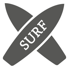 Fototapeta premium Surf boards icon