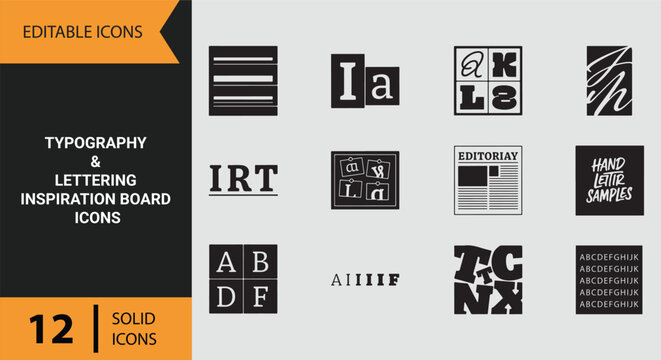 Typography and Lettering Inspiration Board Icons Creative Font Ideas and Visual Design References
