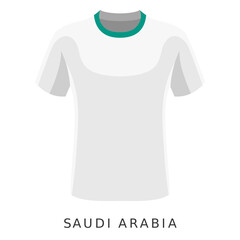 Obraz premium White simple football shirt cartoon