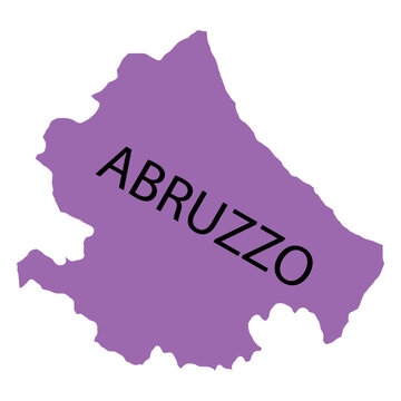 Abruzzo region map