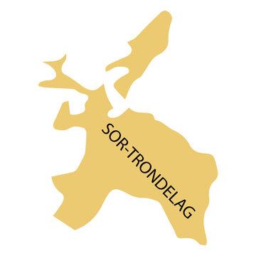 Sor trondelag county map