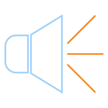 Loud speaker line style icon