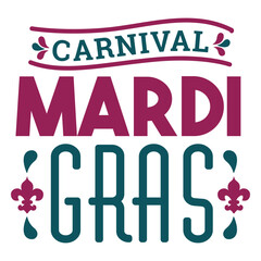 Carnival mardi gras lettering © Vexels