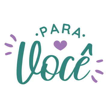 Para voce lettering