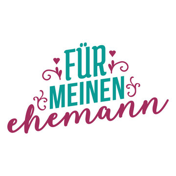 Fur meine ehemann german text heart sticker