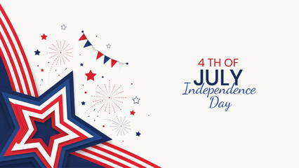 Obraz premium Independence day usa 4th of july patriotic silhouette celebration