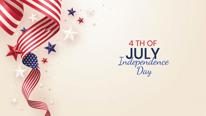 Obraz premium Usa independence day 4th of july patriotic silhouette celebration