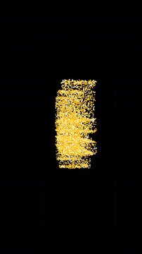 Breathtaking vertical animation of shimmering gold dust forming a Korean Won symbol. Ultra-premium overlay optimized for East Asian mobile finance content.