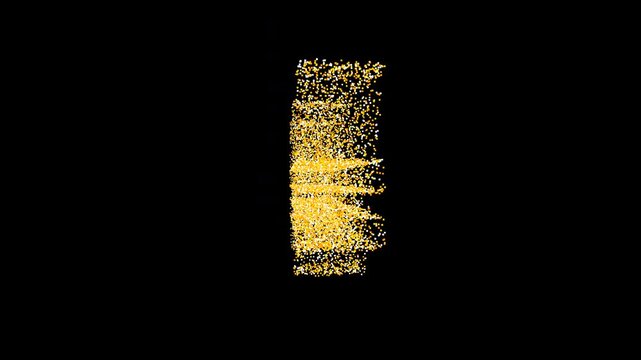 Premium animation of luxury gold particles forming a South Korean Won symbol. Elegant overlay footage for East Asian finance and wealth concepts.
