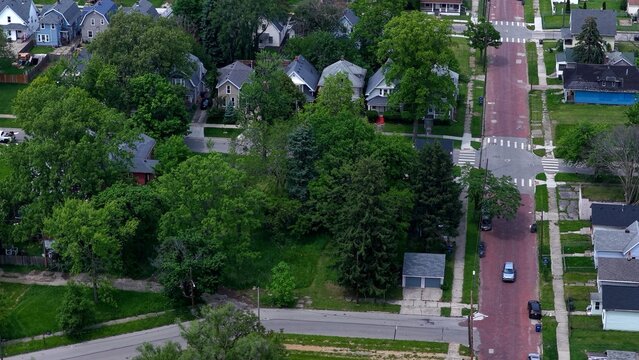 Toledo, Ohio residential urban homes neighborhoods and streets just outside of downtown