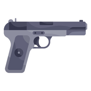 Black handgun illustration