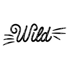Fototapeta premium Wild Bubble Word