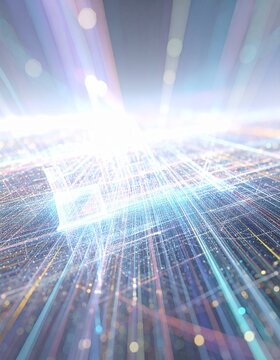 Streaming data, binary data, artificial intelligence concept