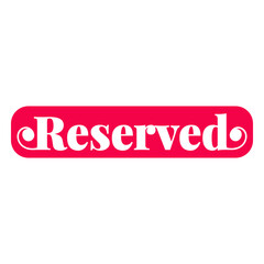 Fototapeta premium Reserved wedding cut out quote