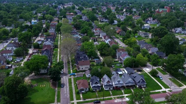 Toledo, Ohio residential urban homes neighborhoods and streets just outside of downtown