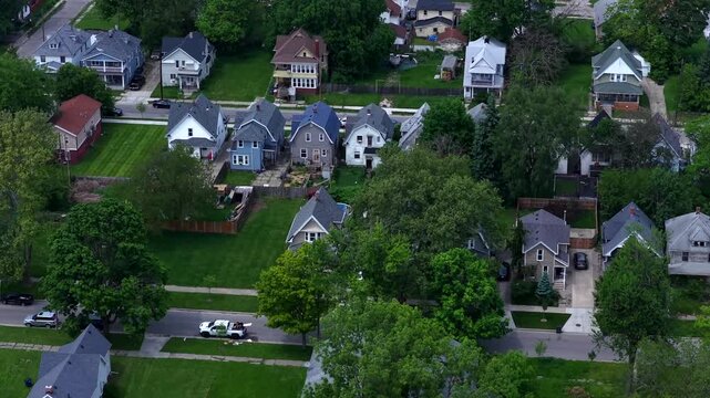 Toledo, Ohio residential urban homes neighborhoods and streets just outside of downtown