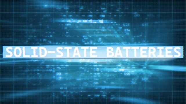 Solid-State Batteries HiTech Backgrounds V 07