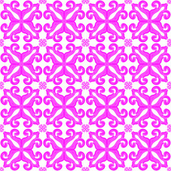 Fototapeta premium Abstract Seamless Pattern Floral Illustration