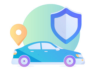 Buy insurance for car flat character vector concept operation illustration  © Lyn Lee