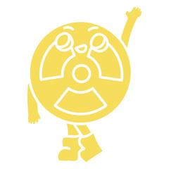 Fototapeta premium Apocalipsis toxic kawaii cut out character