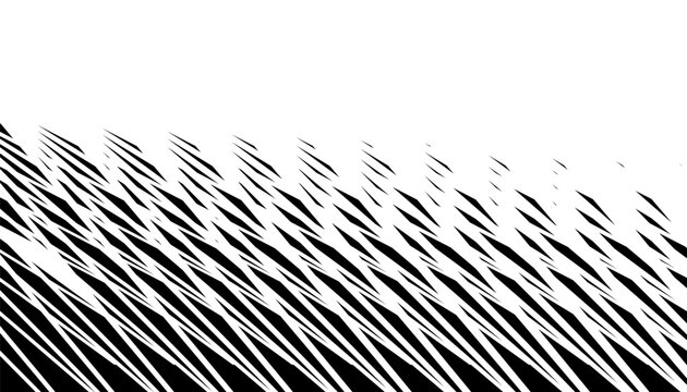 Black and white abstract and grunge geometric pattern with smooth transition effect for sporty background and design element. Easily resized and recoloured at your discretion without losing quality