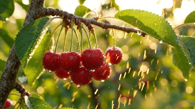 red berries on a branch