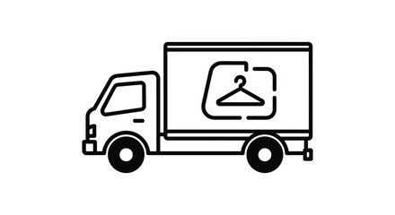 Fototapeta premium truck icon vector illustration