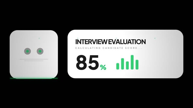 Artificial intelligence bot performing interview evaluation