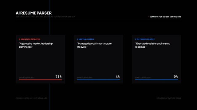 Ai resume parser software interface processing candidate data