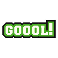 Soccer sticker with the word Gol © Vexels
