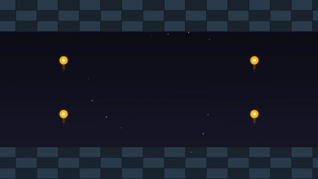 Pixel art game dialog box background banner