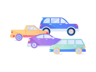 Fototapeta premium Buy insurance for car flat character vector concept operation illustration 