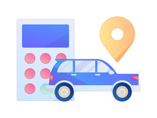 Buy insurance for car flat character vector concept operation illustration  © Lyn Lee
