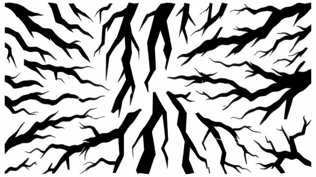 Abstract black and white organic pattern