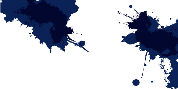 Deep indanthrone blue blot with dense center
