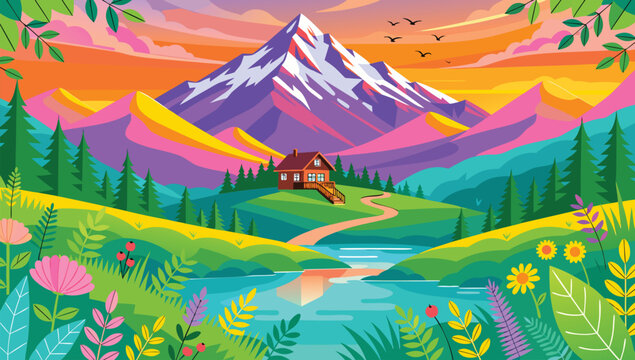 devine of butyfule nature Adobe Illustrator Artwork