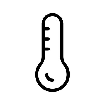 Modern Thermometer Icon for Temperature Measurement, Health Monitoring and Weather Tracking