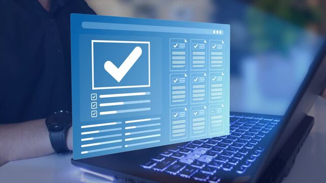 Digital checklist system for document approval, workflow management and quality control