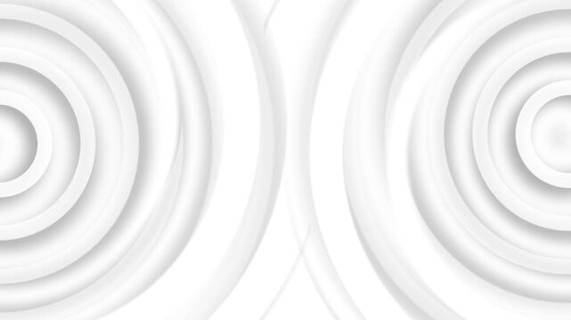 Abstract concentric circle background animation, Background with soft concentric circles on both sides and open space in the center