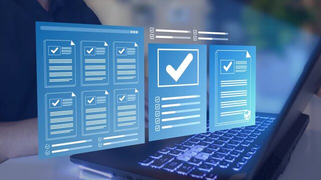 Digital checklist system for document approval, workflow management and quality control