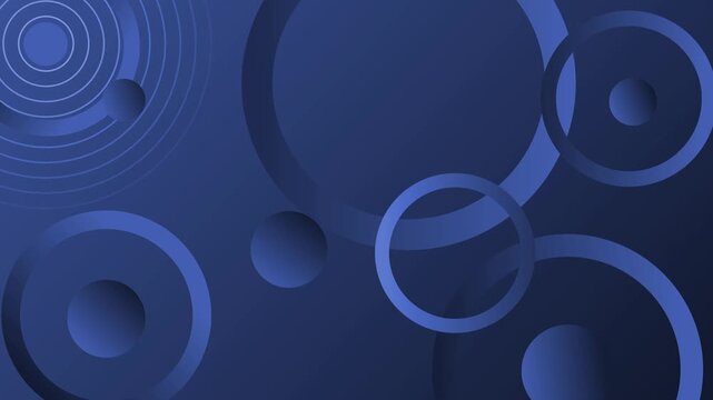 Abstract background with overlapping circles and glowing rings gradient colors, modern geometric pattern with smooth shapes and soft shadows