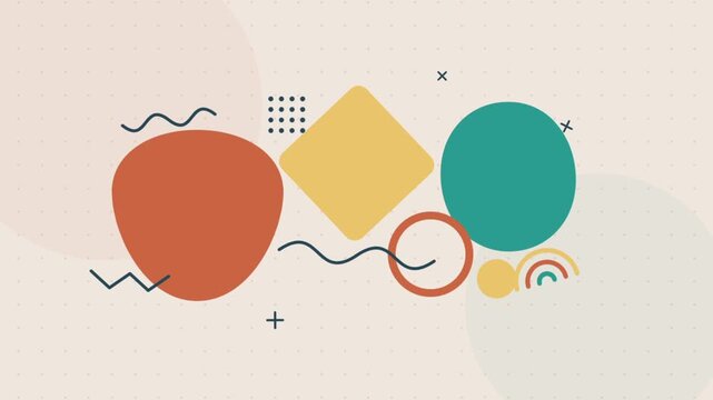 Abstract Minimalist Geometric Shapes Background