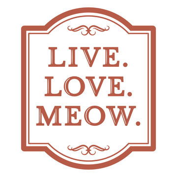 Live love meow logo