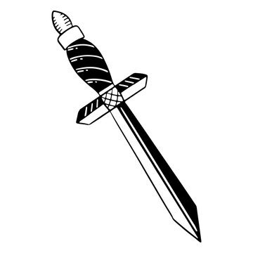 Stylized sword illustration