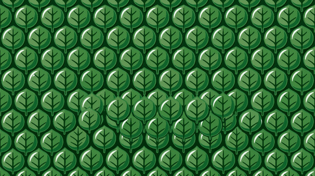 Green pixel art leaf pattern seamless background texture for games and design.