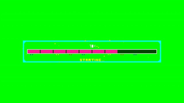 Motion of a Progress Bar Indicator Showing Loading or Processing Status in a Digital Interface.