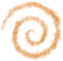 Naklejka premium Orange Swirl smoke shape 